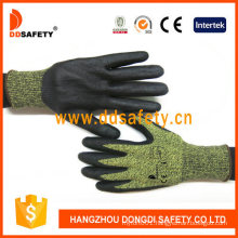 Ddsafety 13G Cut Resistant Gloves with Black PU Coated on Palm